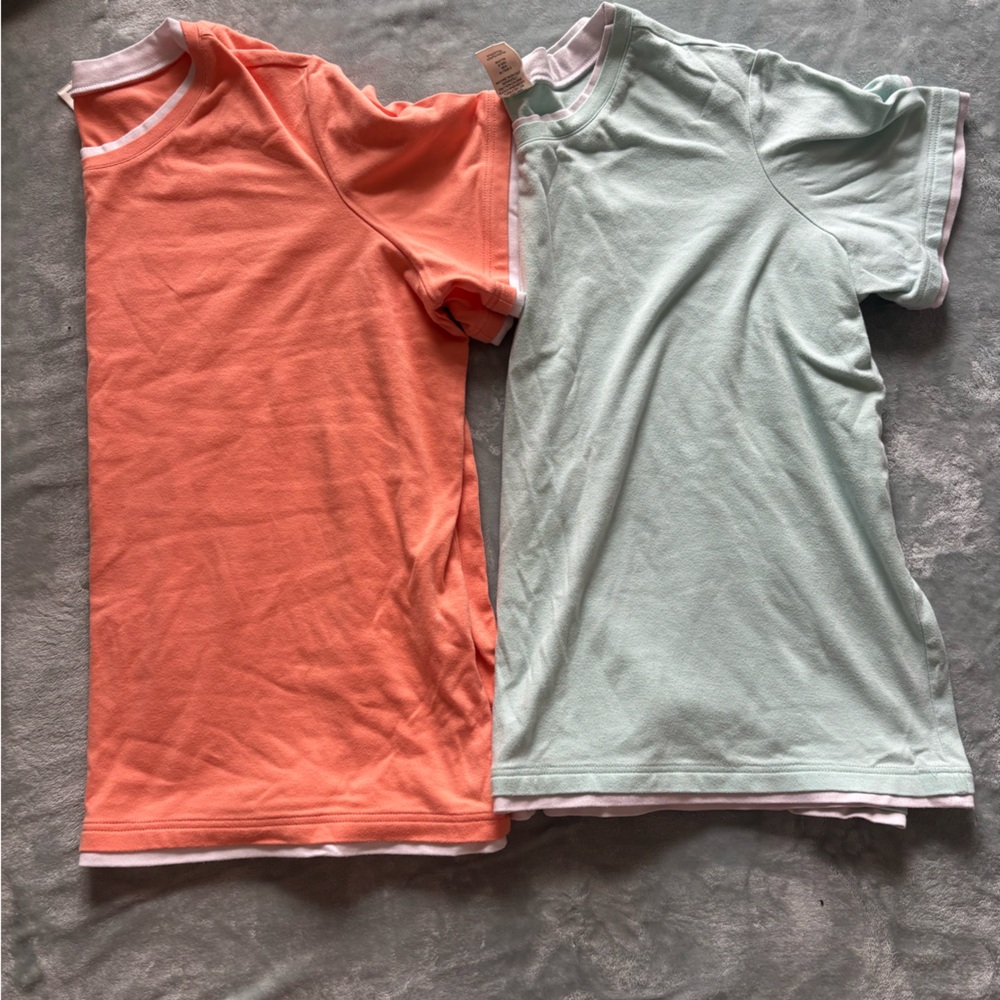 Blair Mint and Peach Tees